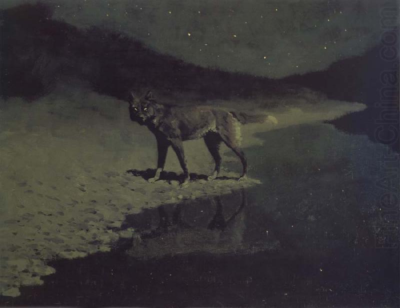 Frederic Remington Moonlight,Wolf china oil painting image